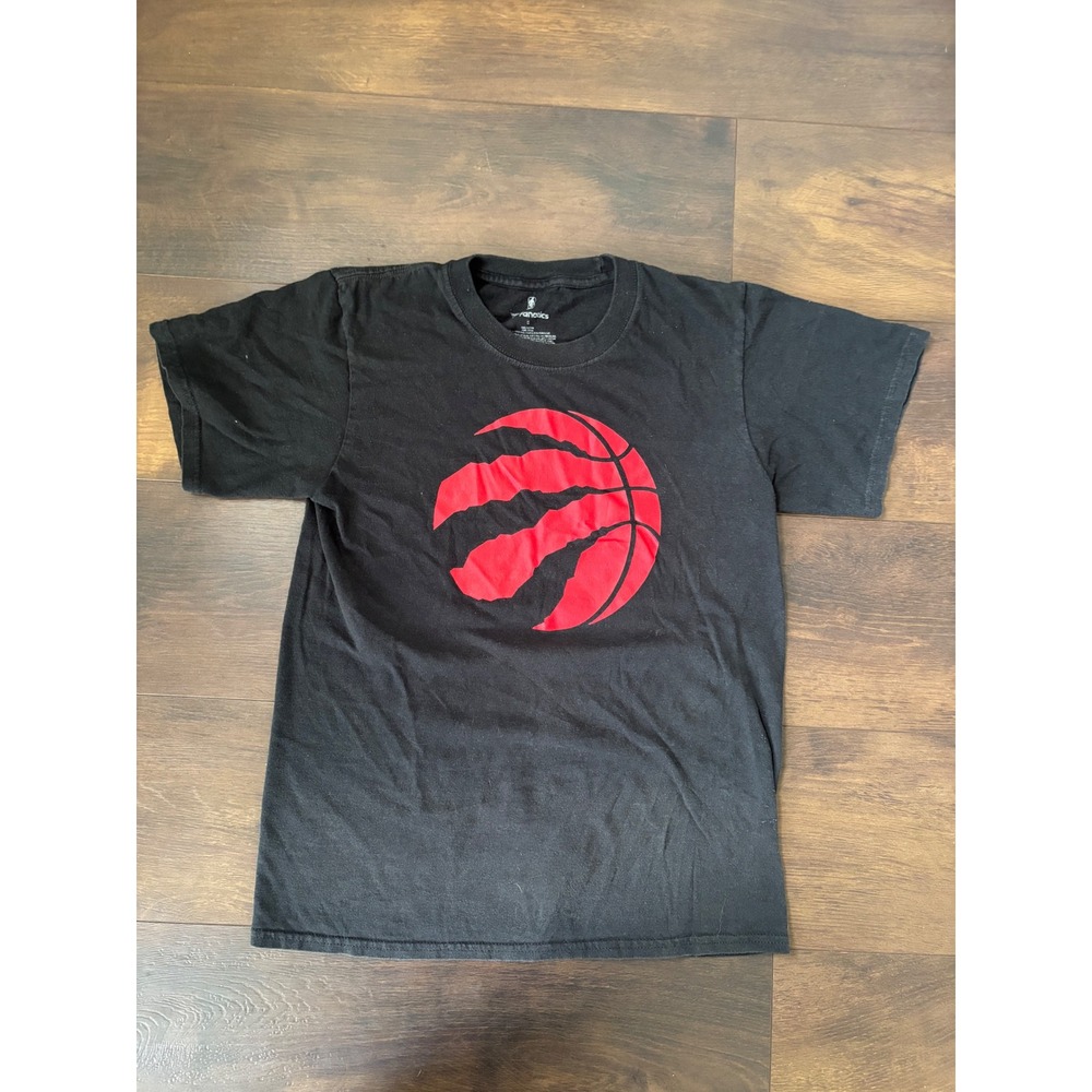 Toronto Raptors NBA Fanatics T-Shirt Mens Small Black‎ Red Claw Logo Basketball